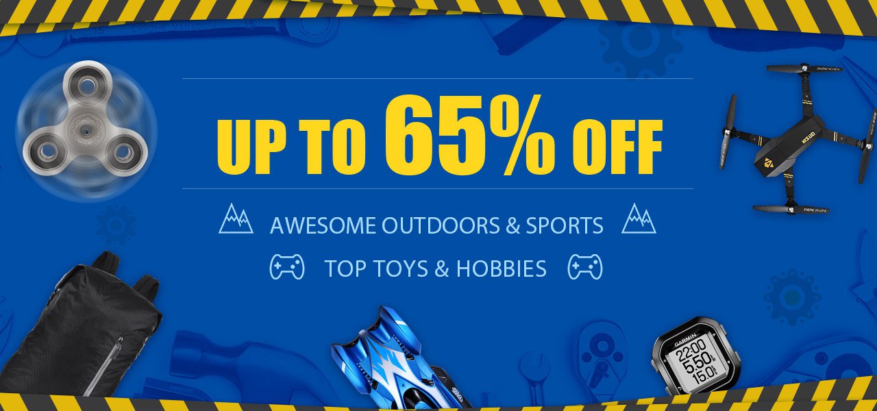 The Outdoors and Toys Flash Sale Save up to 65% off