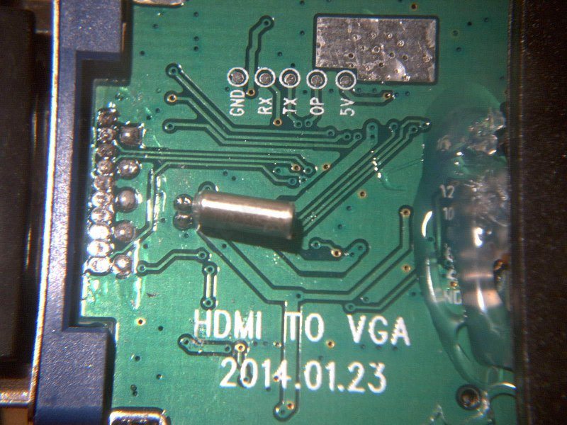 Конвертер HDMI-VGA.