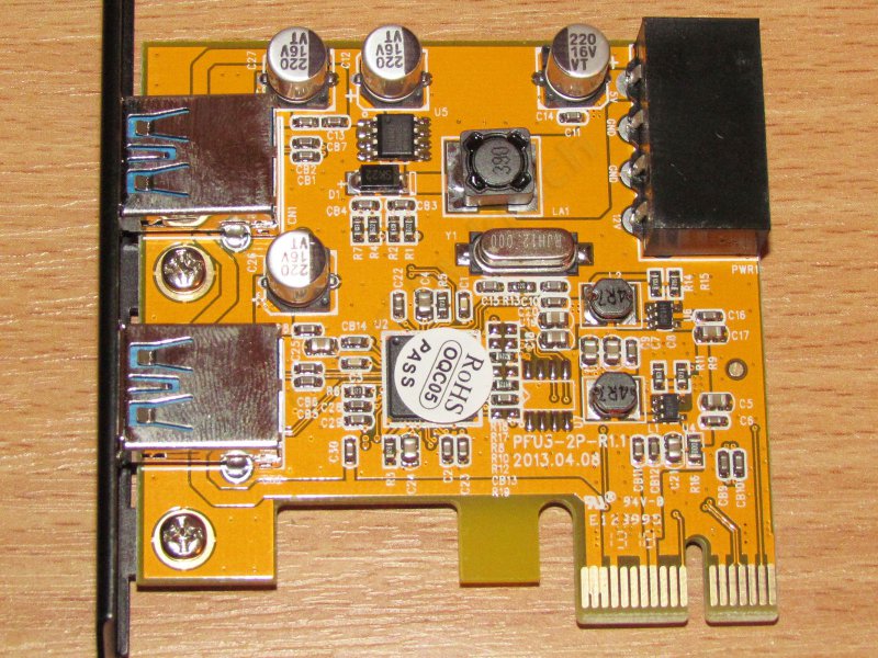 ORICO PFU3-2P. Двухпортовая PCI-Express USB 3.0 карта.