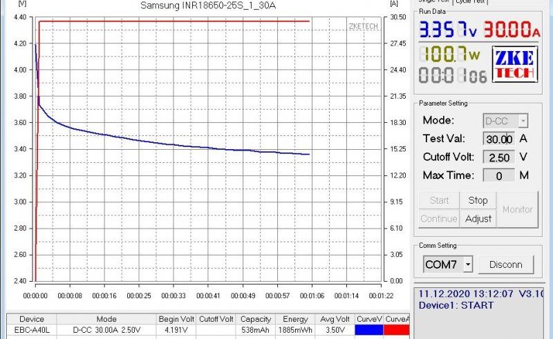 Аккумуляторы Samsung INR18650-25S или что идет на замену 