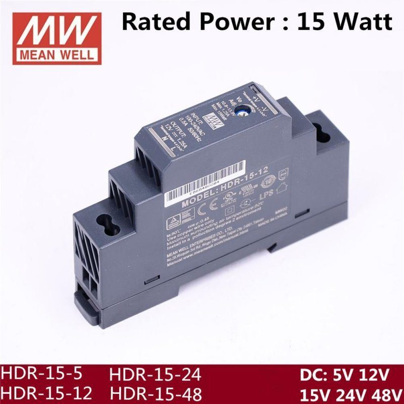 Блок питания MeanWell HDR-15-24