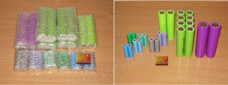 Аккумуляторы EVE формфактора 18650, четыре типа