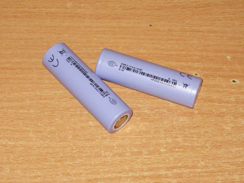 Аккумуляторы EVE формфактора 21700, два типа Аккумуляторы EVE формфактора 21700, два типа