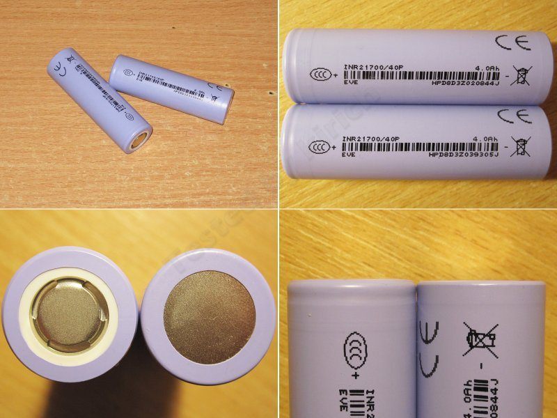 Аккумуляторы EVE формфактора 21700, два типа Аккумуляторы EVE формфактора 21700, два типа