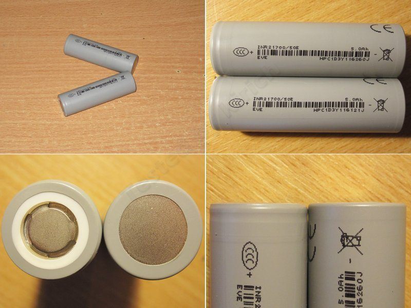 Аккумуляторы EVE формфактора 21700, два типа Аккумуляторы EVE формфактора 21700, два типа