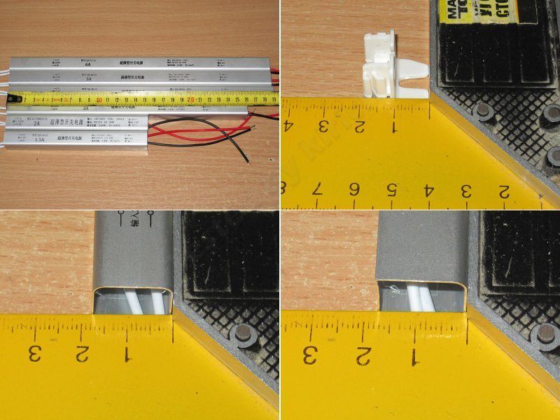 Шесть 12 вольт блоков-палок мощностью от 18 до 72 ватт