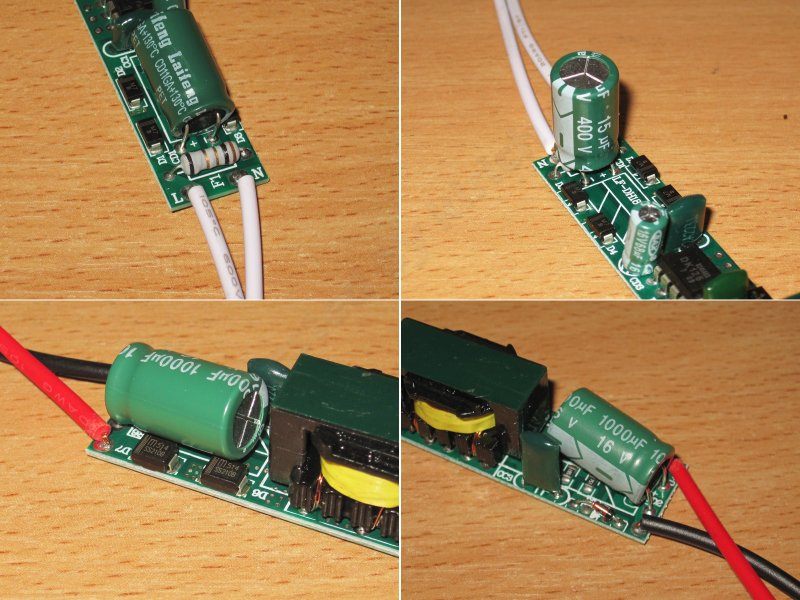 Шесть 12 вольт блоков-палок мощностью от 18 до 72 ватт