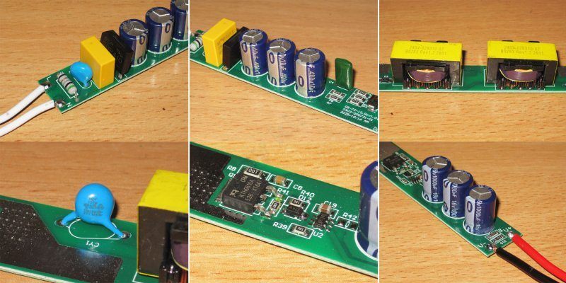 Шесть 12 вольт блоков-палок мощностью от 18 до 72 ватт
